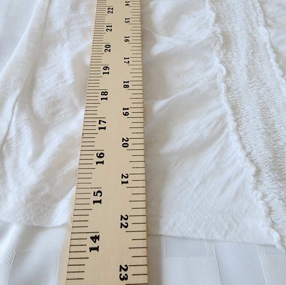 Talbots White Sleeveless Front Rausch Top Size S - Picture 5 of 5